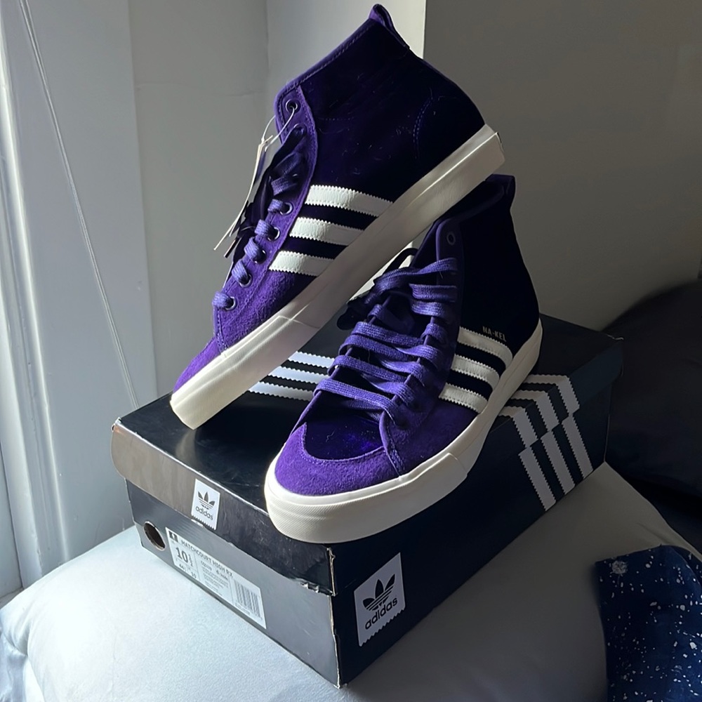 Adidas Purple Velvet Nakel Smith 10.5